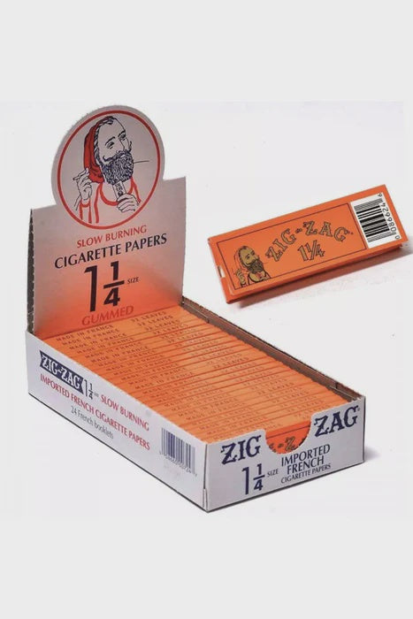 Zig Zag Slow Burning Papers 1-1/4 Size (orange)