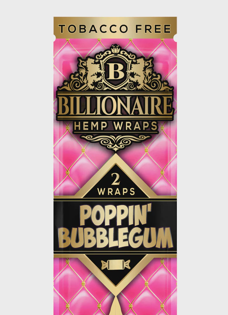 Billionaire Hemp Wraps - Poppin Bubblegum