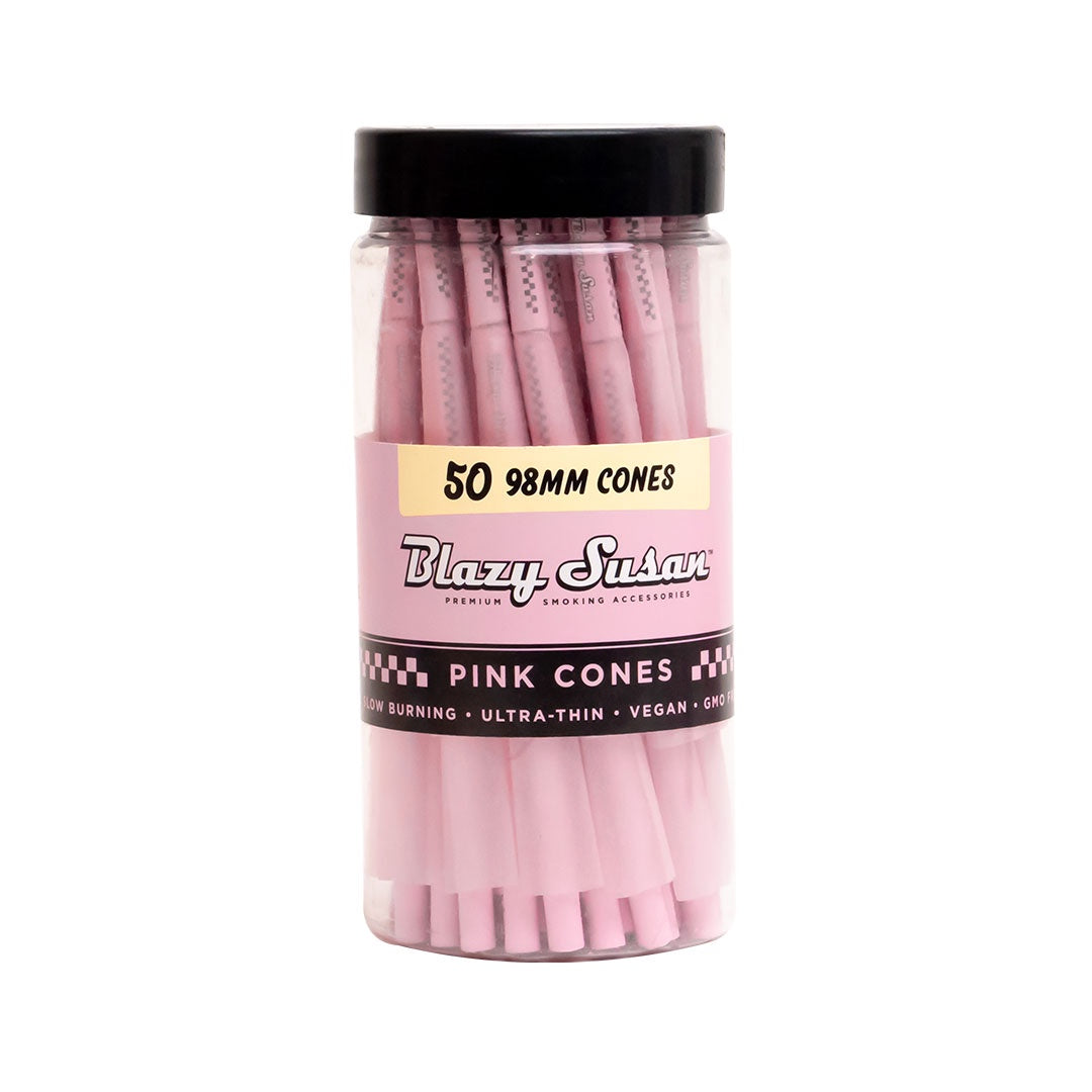 Blazy Susan 98mm Cones 50pk Pink