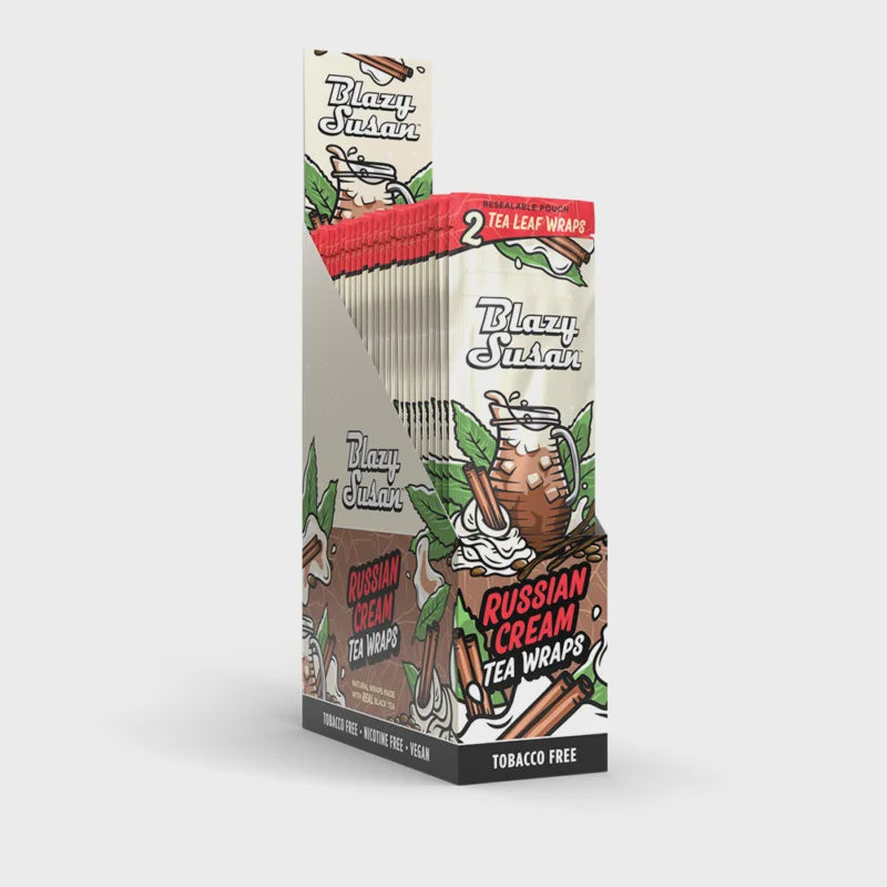 Blazy Susan Tea Leaf Wraps 2pk - Russian Cream