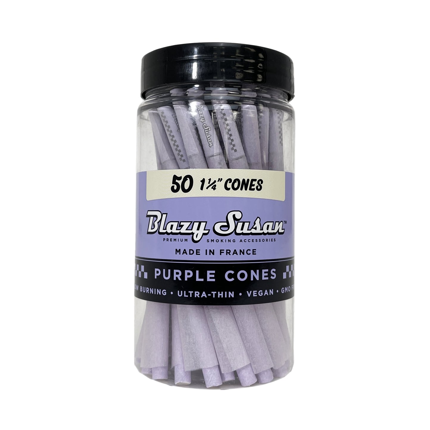 Blazy Susan 1 1/4" Size Cones 50pk Purple