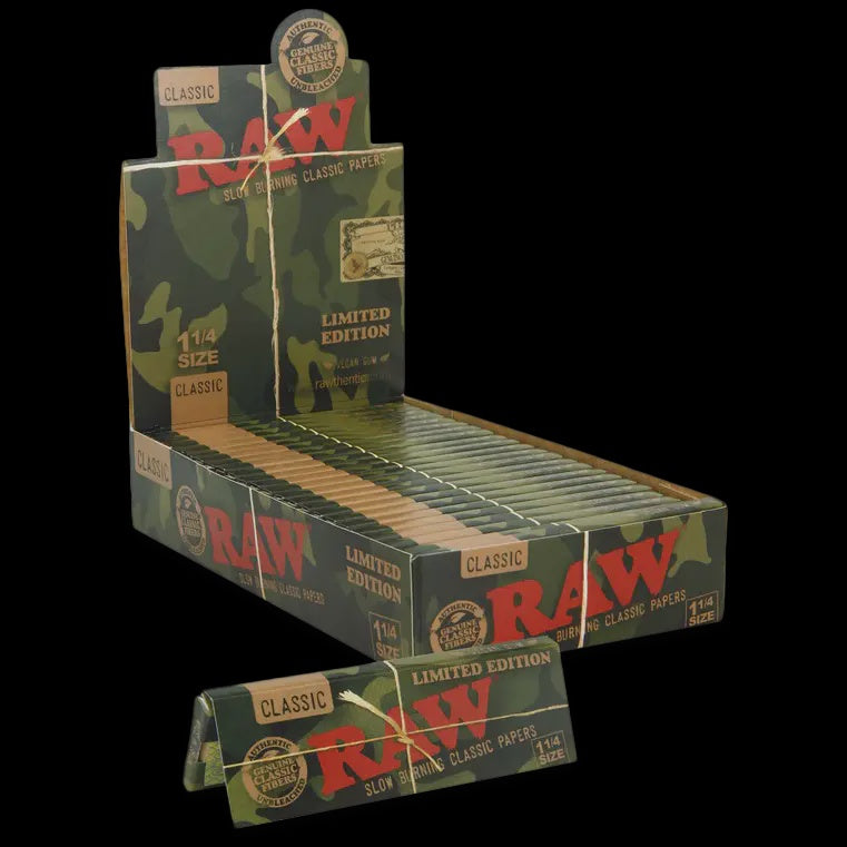 Raw Classic Paper 1-1/4 Size Camo Limited Edition