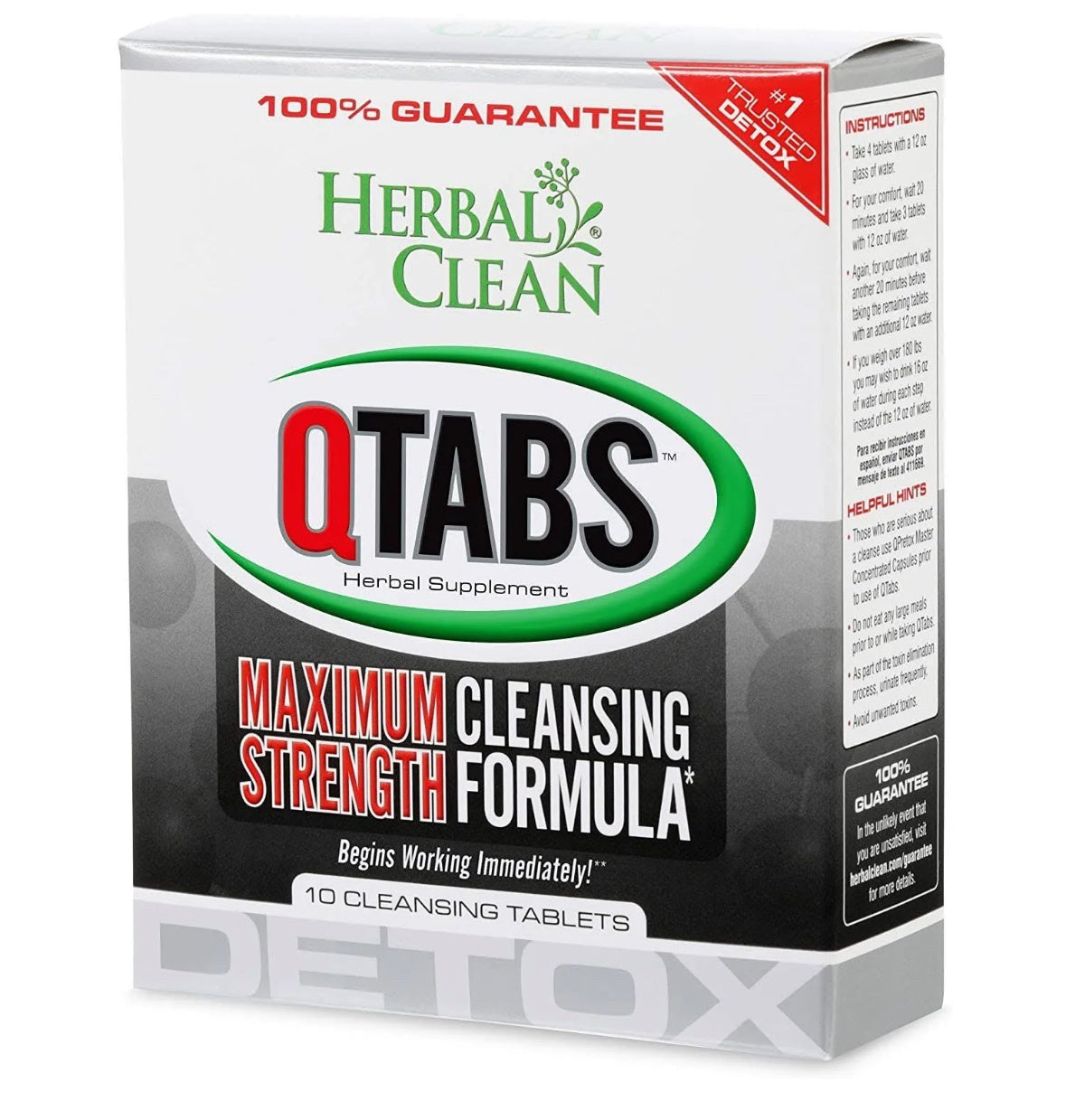 Herbal Clean Qtabs (10 tablets)