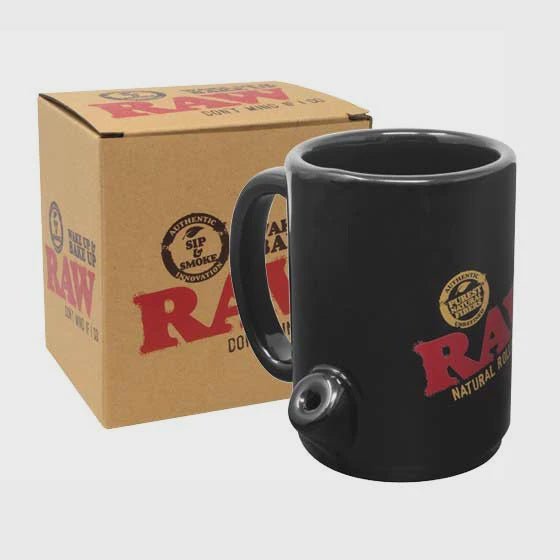 Raw Wake up & Bake Up Coffee Mug (sip & smoke)