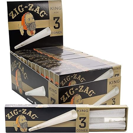 Zig Zag Ultra Thin Cones King Size