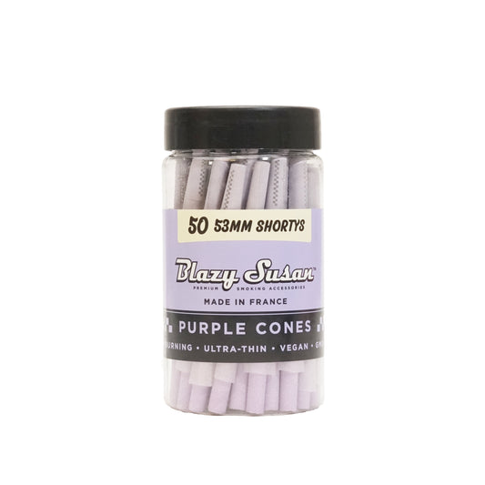 Blazy Susan 53mmn Shortys Cones 50pk Purple